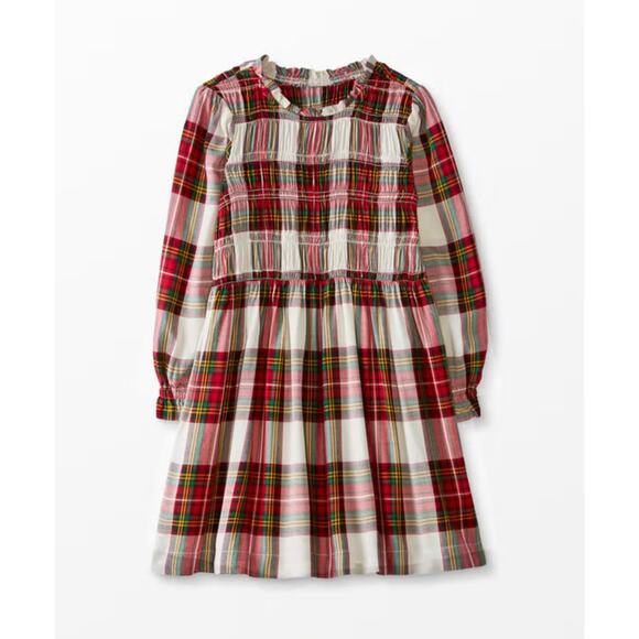 Hanna Andersson Girls Plaid Long Sleeve‎ Fit Flare Dress Multicolor Size 5/110 - Picture 1 of 12
